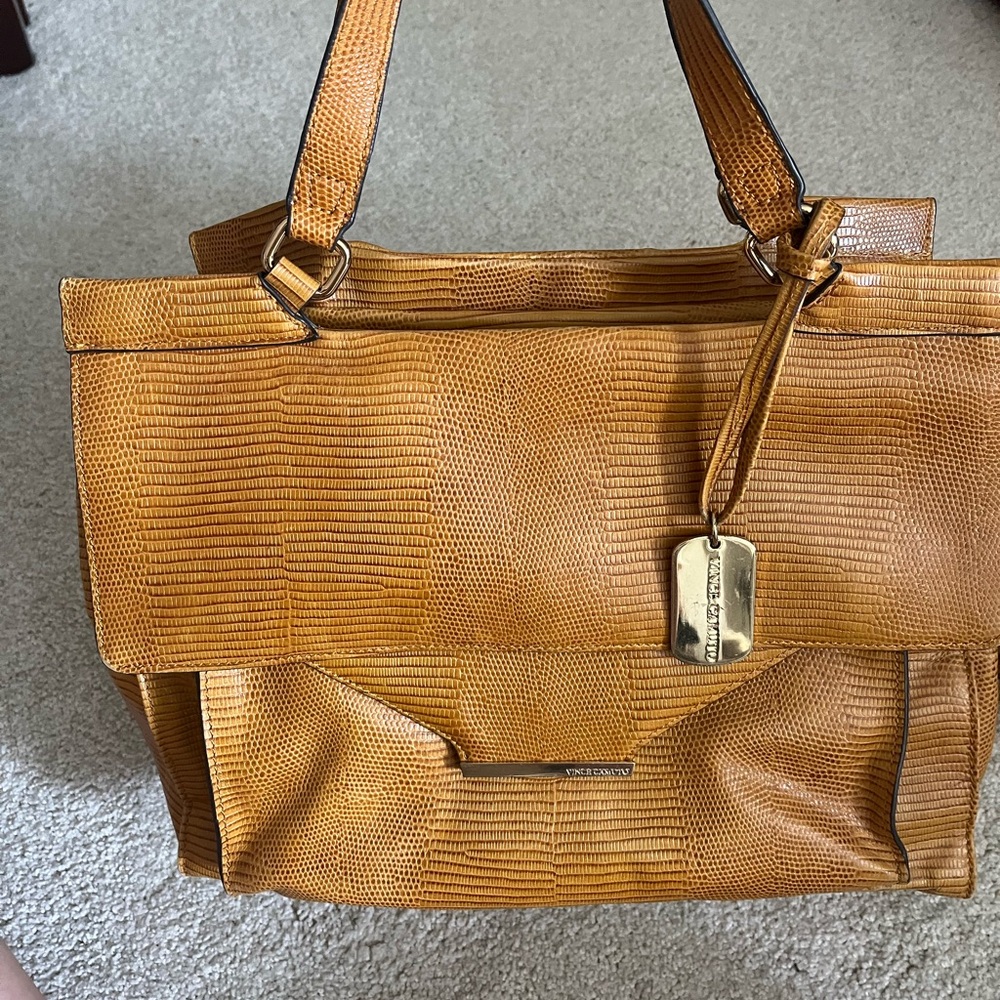 Vince Camuto leather hand bag with cross body option